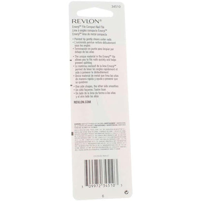 Revlon Emeryl File 4-Pack: Professional Nail Files for Smooth, Shaped Nails