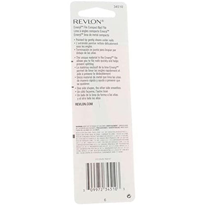 Revlon Emeryl File 4-Pack: Professional Nail Files for Smooth, Shaped Nails