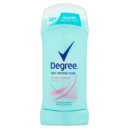 Degree Sheer Powder Antiperspirant Deodorant Stick, 2.6 oz (Pack of 5) Avelisse