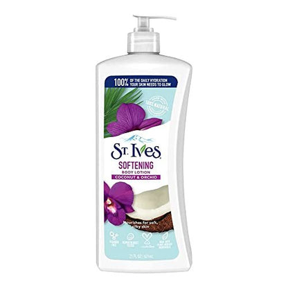 St. Ives Softening Body Lotion Coconut & Orchid Extract, 21 oz (Pack of 7)