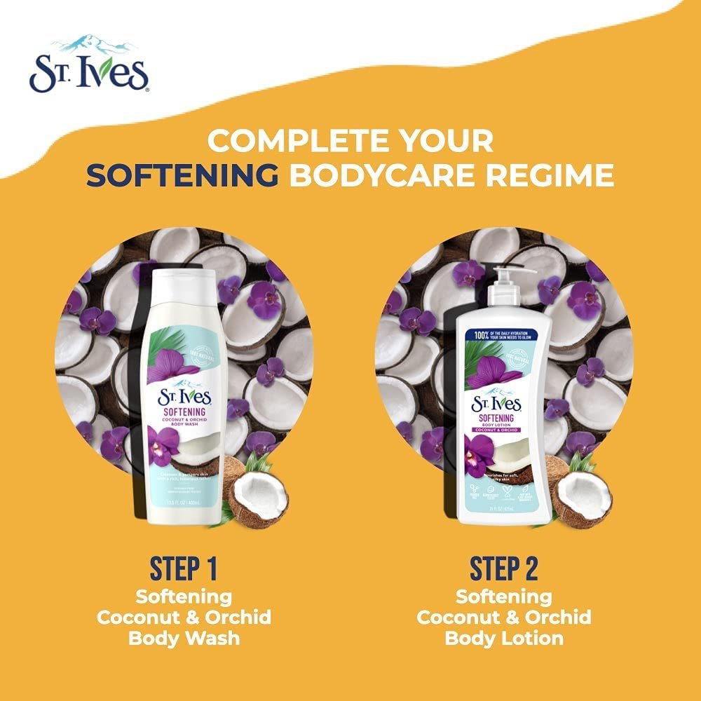 St. Ives Softening Body Lotion Coconut & Orchid Extract, 21 oz (Pack of 7) - görsel 12