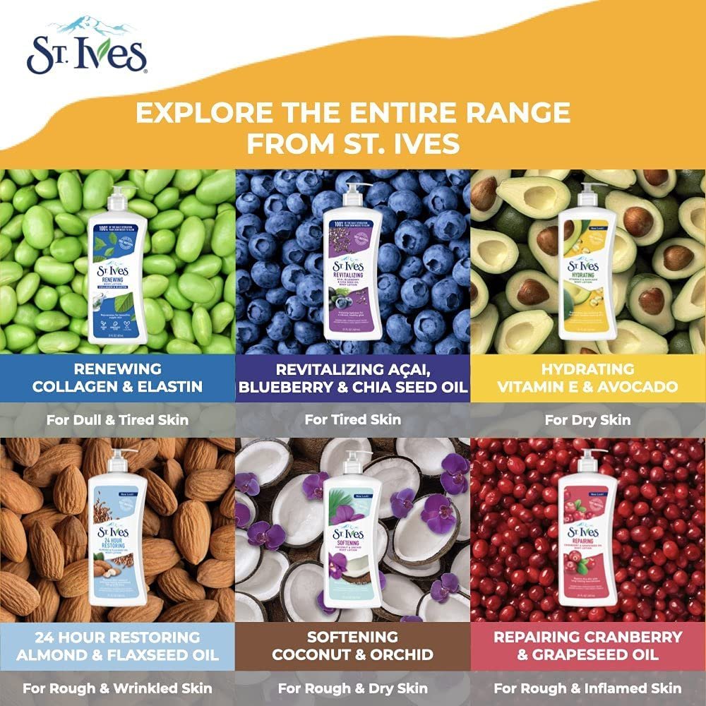 St. Ives Softening Body Lotion Coconut & Orchid Extract, 21 oz (Pack of 7) - görsel 8