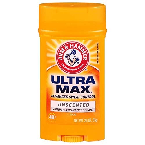 ARM & HAMMER ULTRAMAX Anti-Perspirant Deodorant Invisible Solid Unscented - 2.6 oz (Pack of 5) - görsel 2