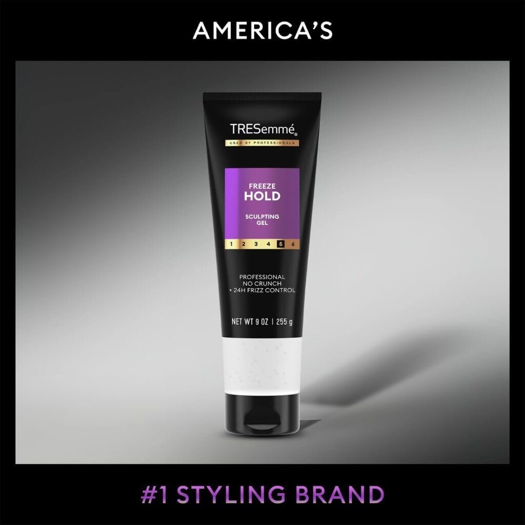 TRESemmé Mega Control Hair Gel 4-Pack, 9 oz Each, 24H Frizz Control & Keratin Repair Avelisse