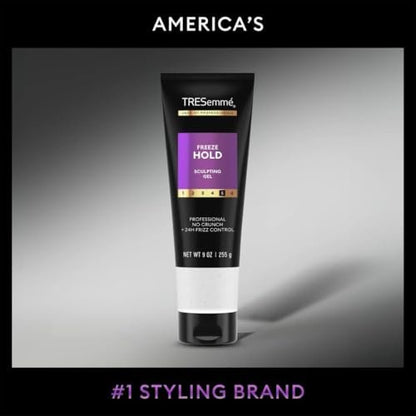 TRESemmé Mega Control Hair Gel 4-Pack, 9 oz Each, 24H Frizz Control & Keratin Repair Avelisse