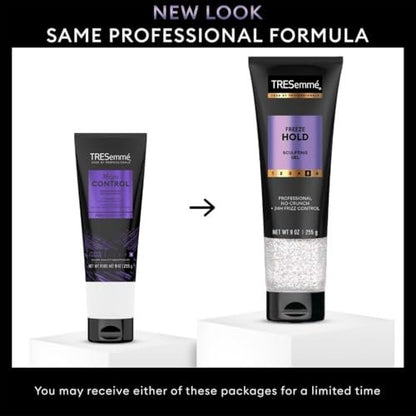 TRESemmé Mega Control Hair Gel 4-Pack, 9 oz Each, 24H Frizz Control & Keratin Repair Avelisse