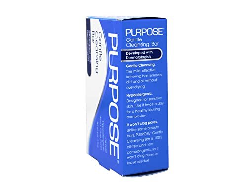 Purpose Gentle Cleansing Bar - Hypoallergenic, Sulfate-Free, Oil-Free Soap for Sensitive & Dry Skin - 6 oz (Pack of 6) Avelisse