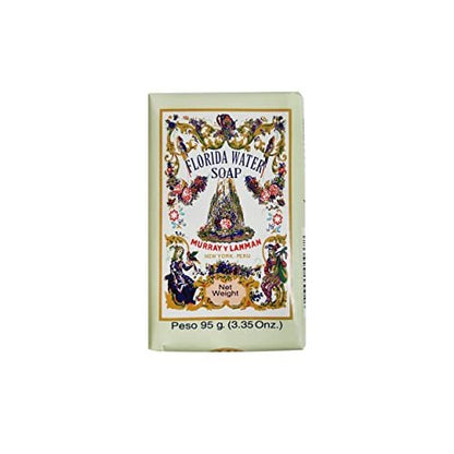 Florida Water Bar Soap 3.3 oz - Pack of 4 - Classic Gentle Cleansing Soap