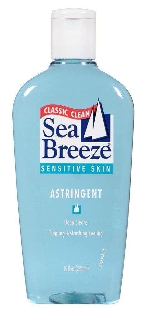 Sea Breeze Sensitive Skin Astringent 10 oz (Pack of 6) - Gentle Toner for Delicate Skin Avelisse