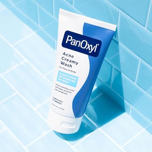 PanOxyl 4% Benzoyl Peroxide Acne Creamy Wash, 6 oz (Pack of 8) - Effective Acne Treatment Face & Body Wash - görsel 10