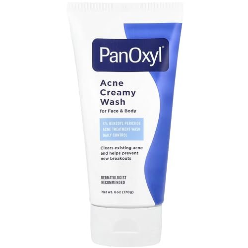 PanOxyl 4% Benzoyl Peroxide Acne Creamy Wash, 6 oz (Pack of 8) - Effective Acne Treatment Face & Body Wash - görsel 2