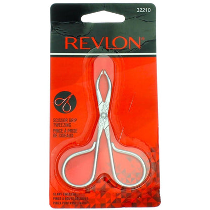 Revlon Perfectweeze Slant Tip Tweezer – Stainless Steel, Premium Precision Tweezers for Eyebrow Hair Removal (Pack of 3) Avelisse