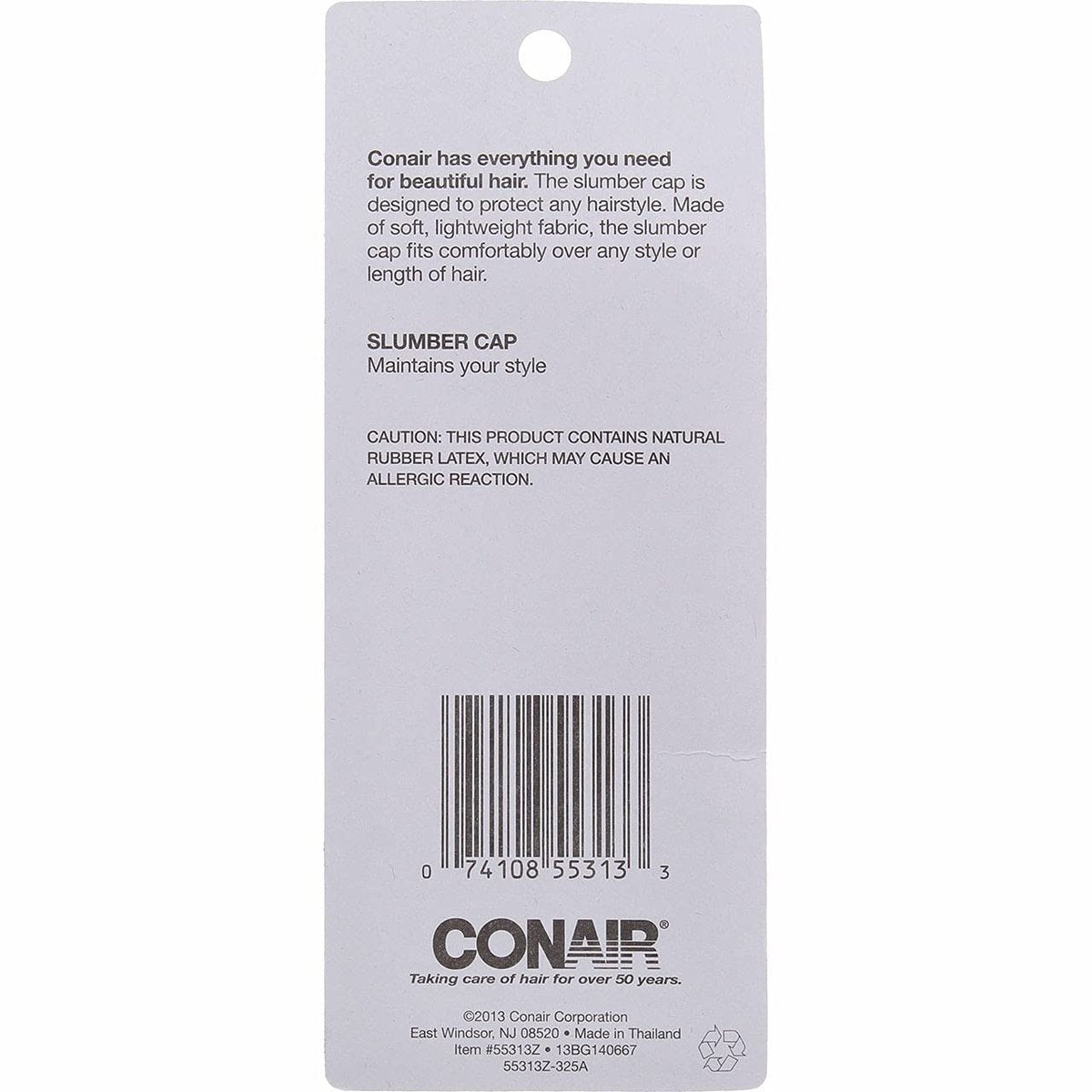 Conair Styling Essentials Slumber Cap - 3-Pack, Soft Fabric Shower Caps for Hair Protection - görsel 9