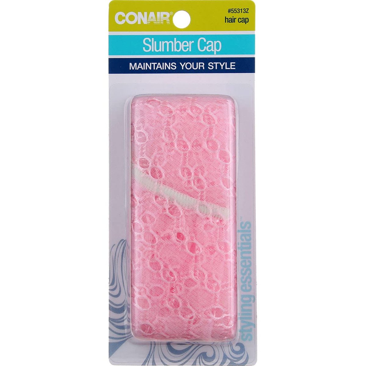 Conair Styling Essentials Slumber Cap - 3-Pack, Soft Fabric Shower Caps for Hair Protection - görsel 1