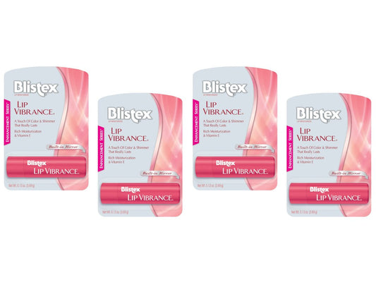 Blistex Lip Vibrance Lip Protectant (Pack of 4) – SPF 15 Moisturizing Lip Balm Avelisse