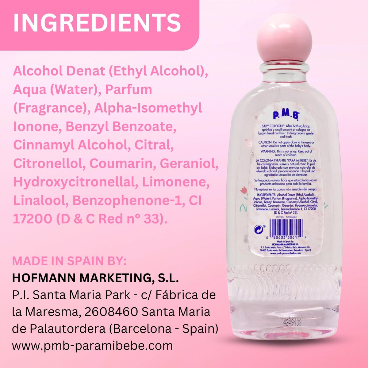 Para Mi Bebe Splash Cologne for Girls - 8.30 oz (Pack of 1) - görsel 5