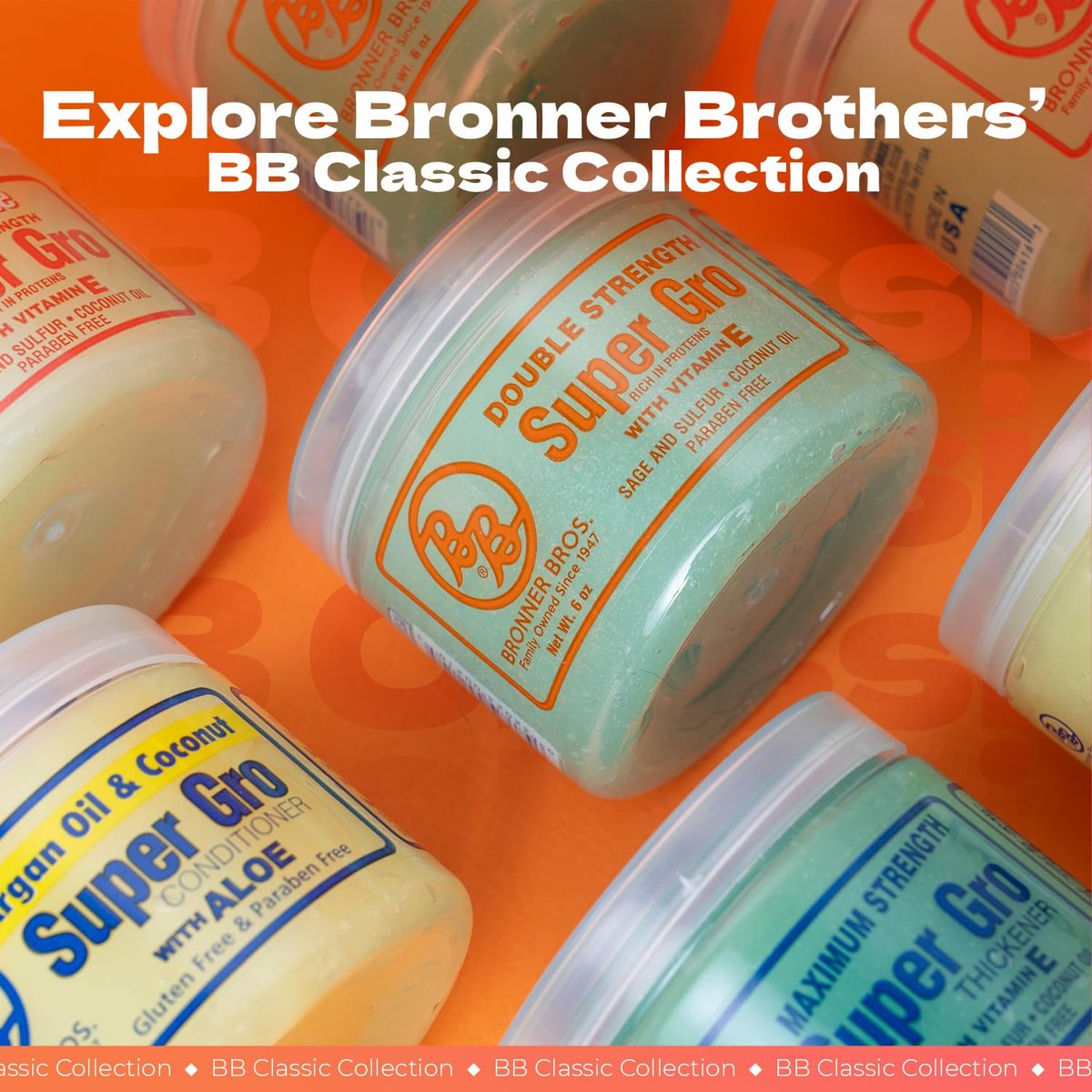 Bronner Bros BB Pine Tar Super Gro Conditioning Temple & Scalp Treatment - Soothes Dry, Itchy Scalp, Moisturizer & Deep Conditioner with Pine Tar, Salicylic Acid & Lanolin - 6 oz - görsel 12