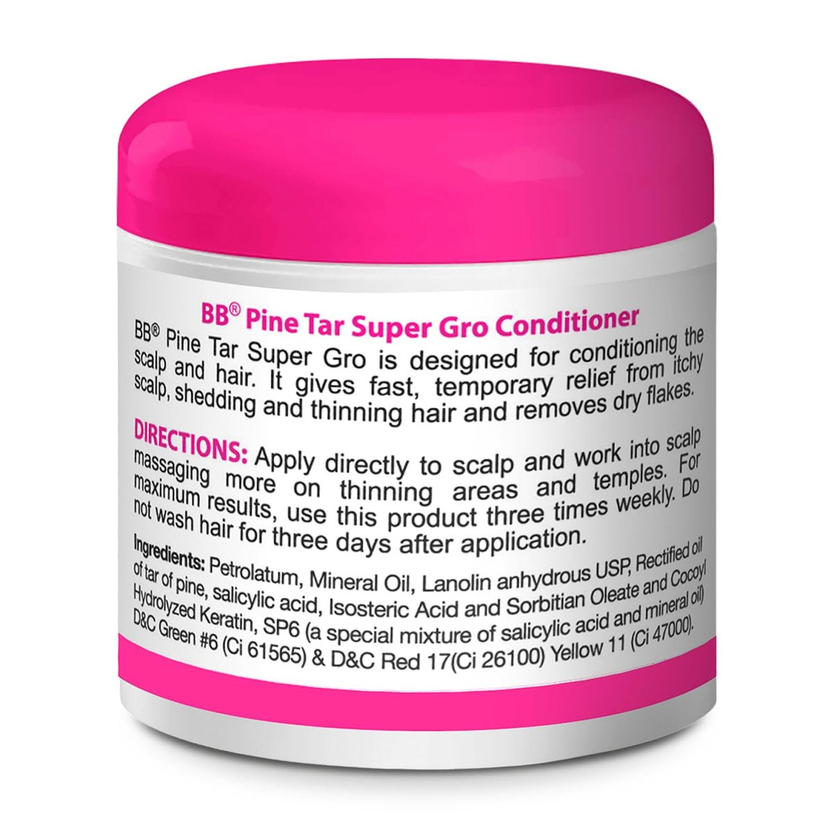 Bronner Bros BB Pine Tar Super Gro Conditioning Temple & Scalp Treatment - Soothes Dry, Itchy Scalp, Moisturizer & Deep Conditioner with Pine Tar, Salicylic Acid & Lanolin - 6 oz - görsel 16