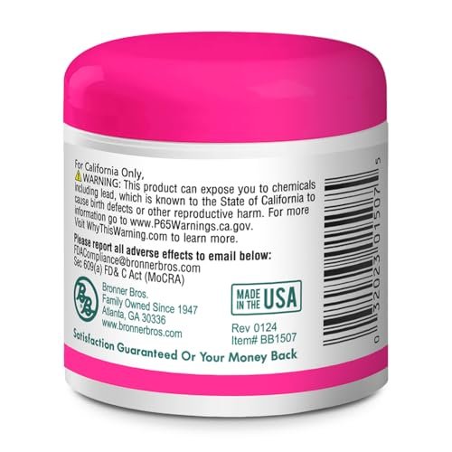 Bronner Bros BB Pine Tar Super Gro Conditioning Temple & Scalp Treatment - Soothes Dry, Itchy Scalp, Moisturizer & Deep Conditioner with Pine Tar, Salicylic Acid & Lanolin - 6 oz - görsel 17