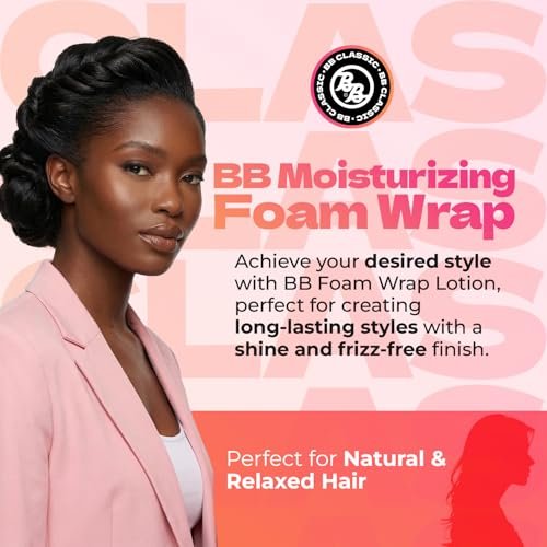 Bronner Bros BB Foam Wrap Lotion - Moisturizing Foaming Wrap with Olive Oil for Natural & Relaxed Hair - Alcohol-Free, No Flaking or Build-Up, Define Curls, Style Roller Sets & Finger Waves - 8 oz - görsel 4