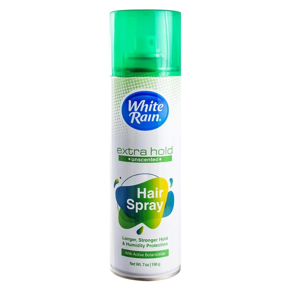 White Rain Aerosol Hairspray Unscented, Extra Hold - 7 oz (Pack of 2) Avelisse