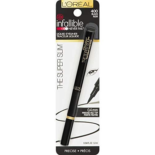 L'Oreal Paris Infallible The Super Slim Liquid Eyeliner - Black 400 (Pack of 4) - görsel 2