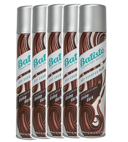 Batiste Dry Shampoo Dark & Deep Brown 6.73 oz - Pack of 5 Avelisse