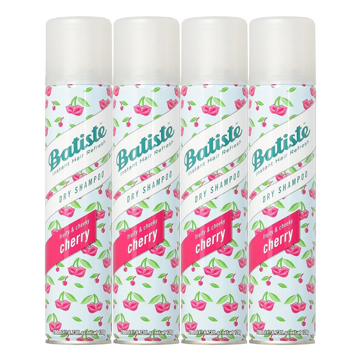 Batiste Dry Shampoo Cherry 6.73 oz (Pack of 4) – Instant Refresh & Volume Avelisse