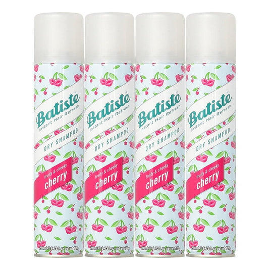 Batiste Dry Shampoo Cherry 6.73 oz (Pack of 4) – Instant Refresh & Volume Avelisse