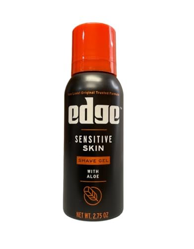 Edge Shave Gel for Sensitive Skin, 2.75 oz (Pack of 5) – Soothing, Alcohol-Free Formula Avelisse