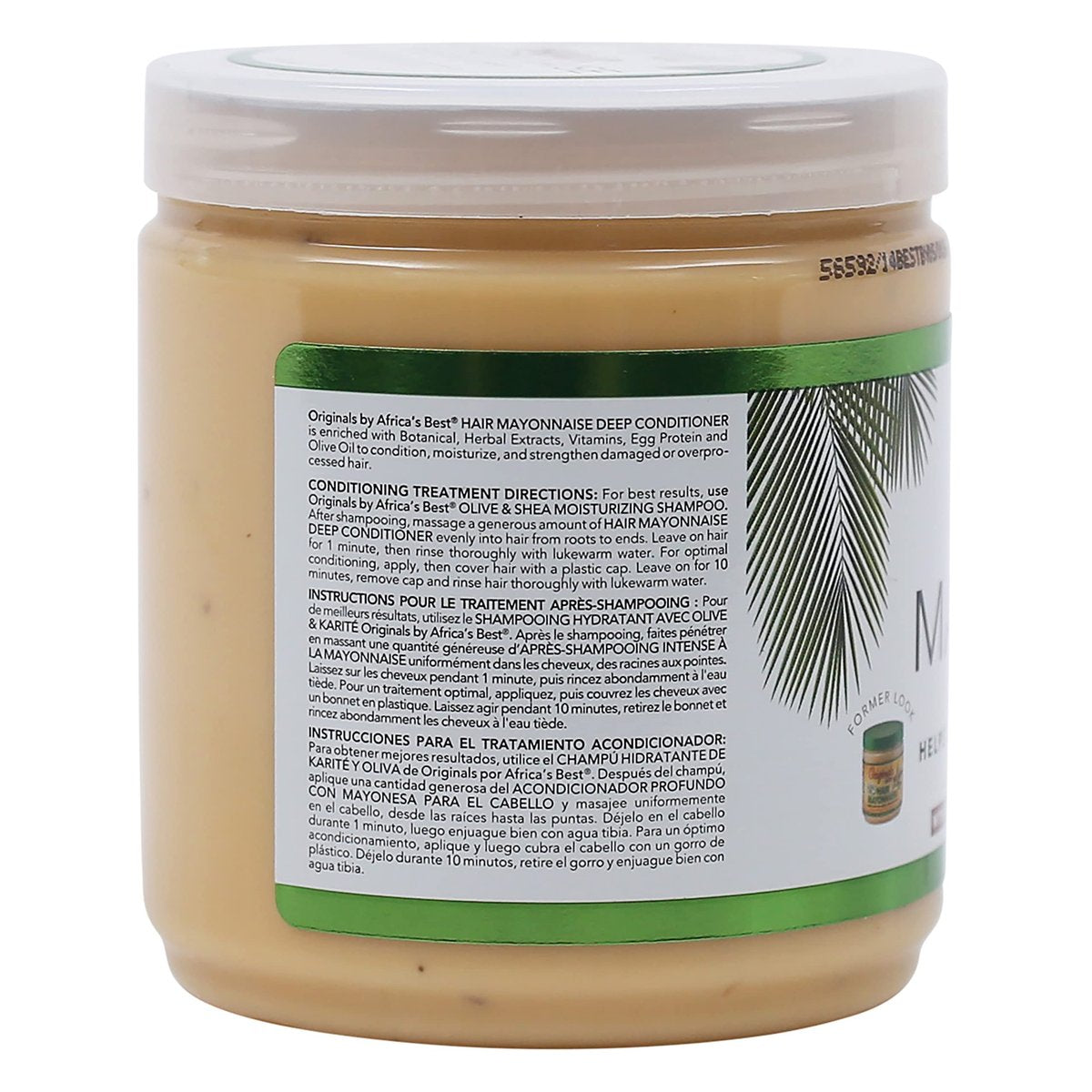 Originals by Africa's Best Hair Mayonnaise Conditioner – 2 Pack (15 oz Jars) – Deep Conditioning & Repair with Egg Protein & Olive Oil Avelisse