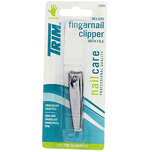 Trim Deluxe Fingernail Clippers Set of 3 with File - Professional Alloy Steel Nail Care Kit for Seniors, Arthritis, and TSA Travel - görsel 6
