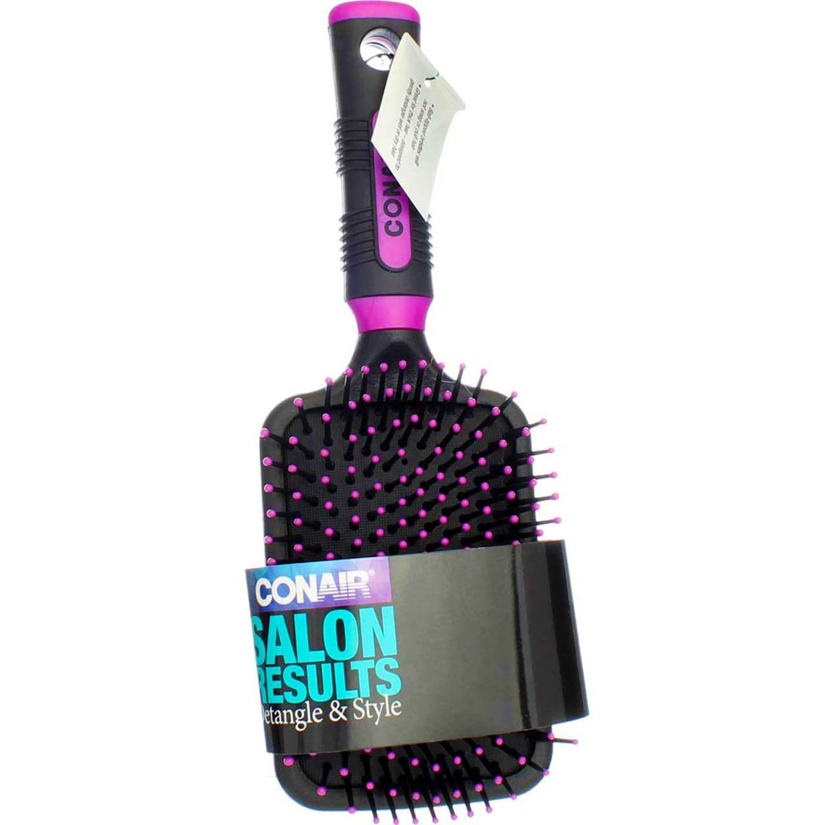 Conair Brush Pro Bulk Paddle Hair Brush – Purple, Nylon Bristles - görsel 5