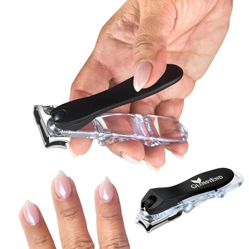 EZ Grip 360 Degree Rotary Stainless Steel Sharp Blade Fingernail Toenail Clipper, Trimmer and Cutter - Black, 4 Inch - görsel 2