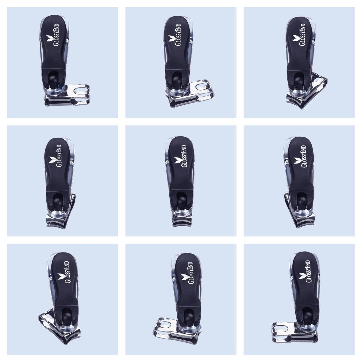 EZ Grip 360 Degree Rotary Stainless Steel Sharp Blade Fingernail Toenail Clipper, Trimmer and Cutter - Black, 4 Inch - görsel 14