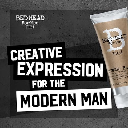 TIGI Bed Head Power Play Firm Hold Hair Gel for Men, 2-Pack, Anti-Humidity Frizz Control, 6.76 oz Each
