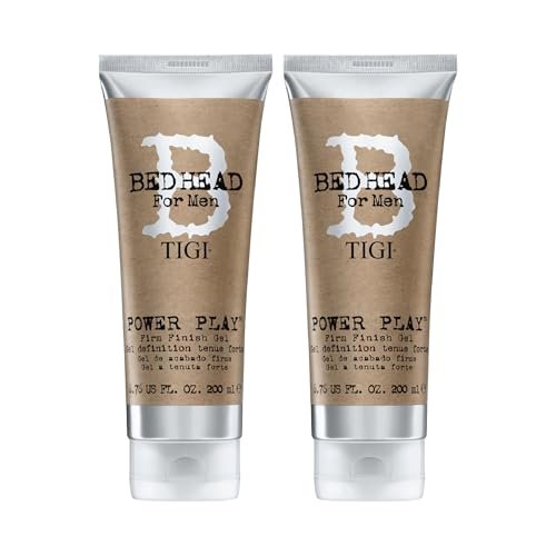 TIGI Bed Head Power Play Firm Hold Hair Gel for Men, 2-Pack, Anti-Humidity Frizz Control, 6.76 oz Each - görsel 2