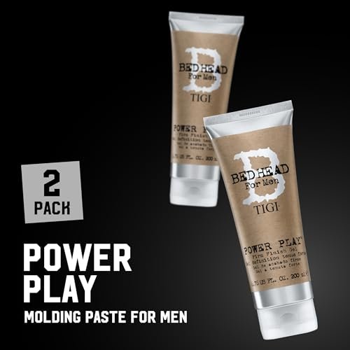 TIGI Bed Head Power Play Firm Hold Hair Gel for Men, 2-Pack, Anti-Humidity Frizz Control, 6.76 oz Each - görsel 4