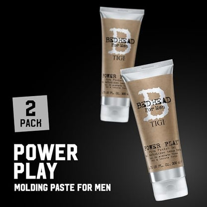 TIGI Bed Head Power Play Firm Hold Hair Gel for Men, 2-Pack, Anti-Humidity Frizz Control, 6.76 oz Each