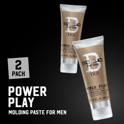 TIGI Bed Head Power Play Firm Hold Hair Gel for Men, 2-Pack, Anti-Humidity Frizz Control, 6.76 oz Each