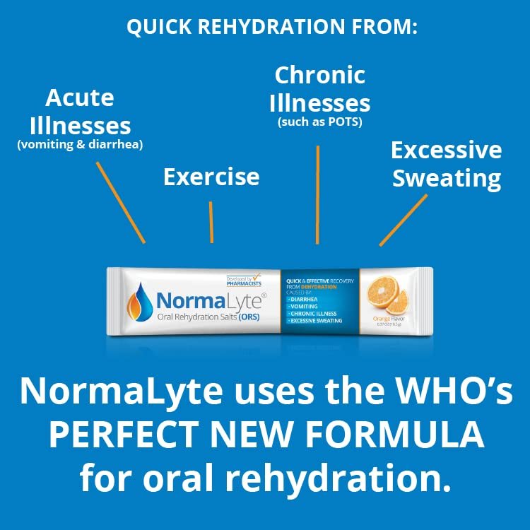 NormaLyte Orange Electrolyte Powder Packets – Clinically Studied Hydration Drink Mix (6 Count) - görsel 6