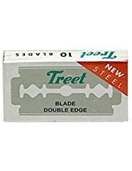 Treet New Steel Double Edge Razor Blades - 10 Pack for Classic Wet Shaving - görsel 1