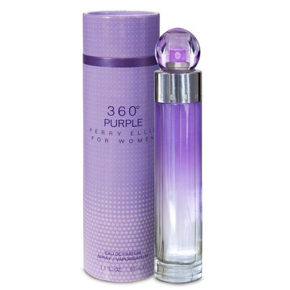 Perry Ellis 360° Purple Eau De Parfum for Women - Fruity & Floral Long-Lasting Fragrance, 1.7 fl oz (50 mL) Avelisse