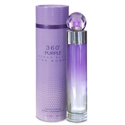 Perry Ellis 360° Purple Eau De Parfum for Women - Fruity & Floral Long-Lasting Fragrance, 1.7 fl oz (50 mL) Avelisse