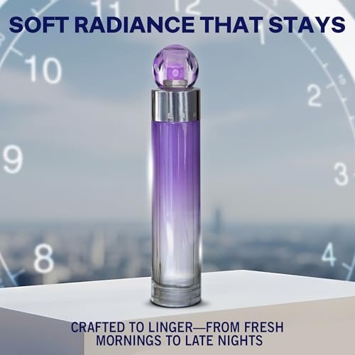 Perry Ellis 360° Purple Eau De Parfum for Women - Fruity & Floral Long-Lasting Fragrance, 1.7 fl oz (50 mL) Avelisse