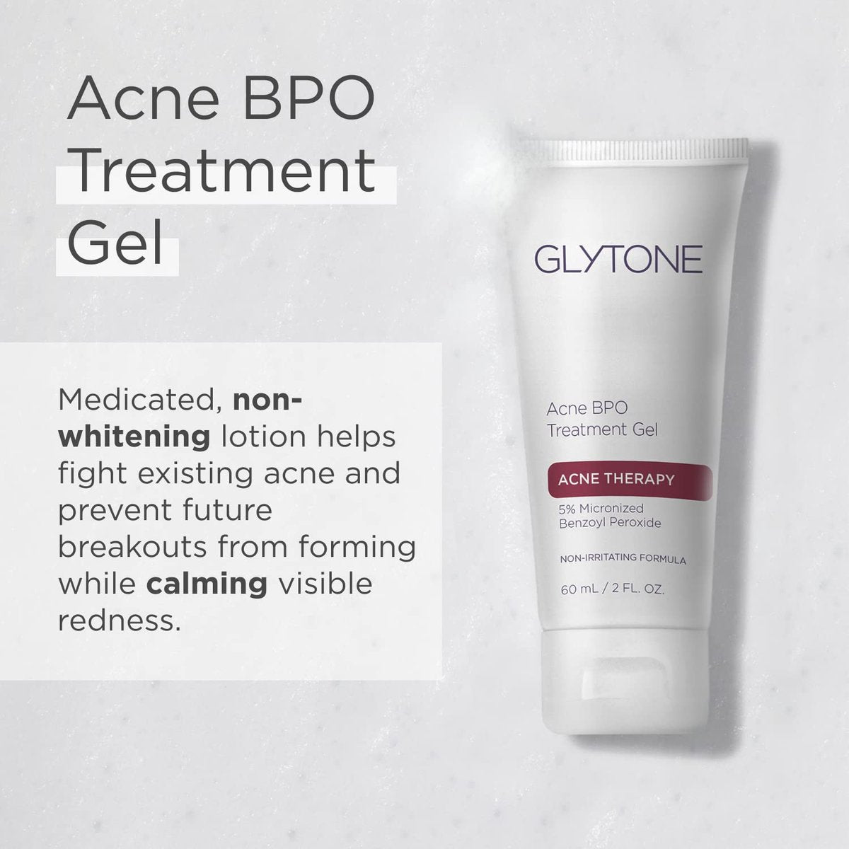 Glytone Acne BPO Treatment Gel - 5% Benzoyl Peroxide Spot Treatment for Cystic Acne & Breakouts - Non-Comedogenic, Time-Released Formula for Oily, Blemish-Prone Skin - 2 fl oz Avelisse