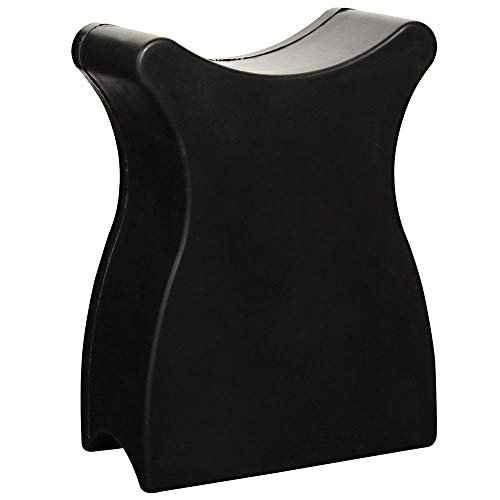 ForPro Professional Collection Portable Pedi Foot & Leg Rest - Black, Compact Size for Salons & Home Use Avelisse