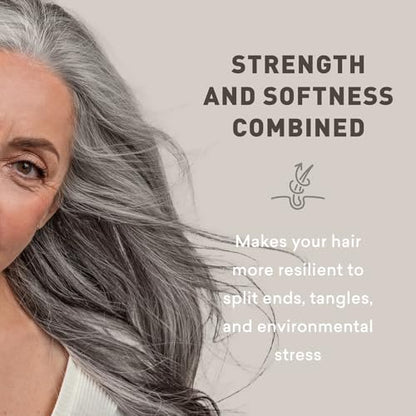 Just Nutritive Gray Hair Conditioner - Natural Gray Hair Treatment for Silver, White & Gray Hair, 16 oz Avelisse