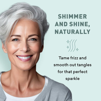 Just Nutritive Gray Hair Conditioner - Natural Gray Hair Treatment for Silver, White & Gray Hair, 16 oz Avelisse