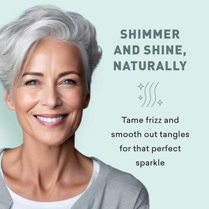 Just Nutritive Gray Hair Conditioner - Natural Gray Hair Treatment for Silver, White & Gray Hair, 16 oz Avelisse